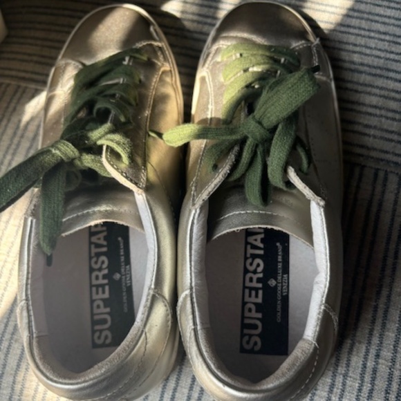 Golden Goose sneakers, Size 7, Gold - Picture 2 of 4